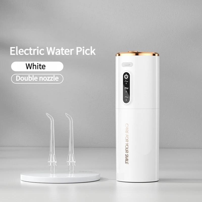 Oral Irrigator Portable Dental Water Flosser USB Rechargeable 280ML Electric Tooth Cleaning Device 3 Modes Waterproof Irrigator