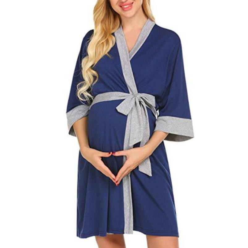 Buy Nightwear Kimono Robes Maternity Sleepwear 1Pc Midlength Maternity
