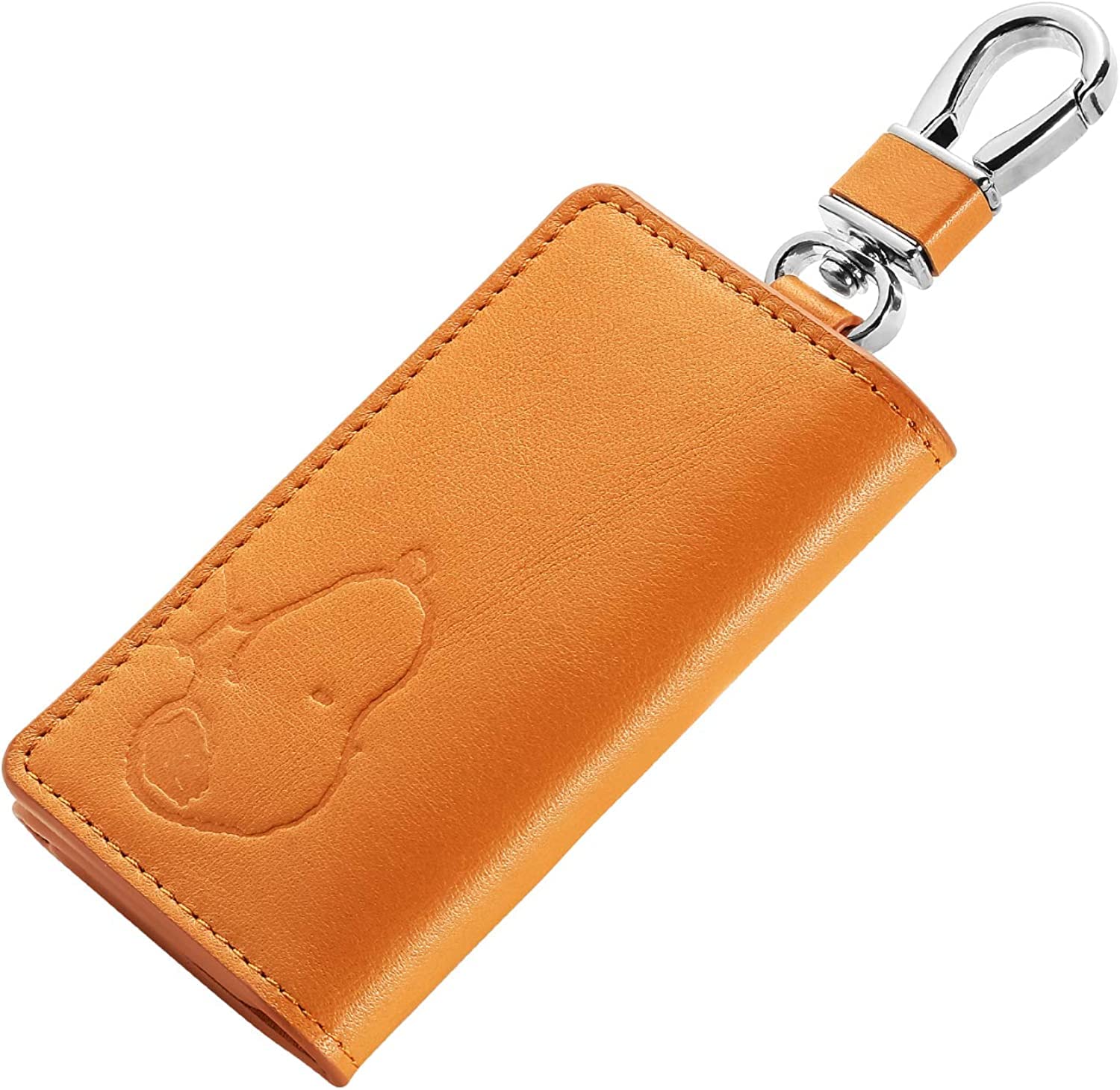 

Key case for genuine Italian 5 hooks [SNOOPY] women, men, leather, leather, (marigold) [item]