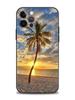 Phone Case for iPhone 11 12 13 Pro 2022 7 8 SE XR XS Max 5 5s 6 6s Plus Case Soft Silicone Cover Summer Talls Sea Palm Trees
