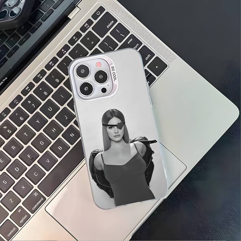 Singer L-Lana Del Rey Phone Case For iPhone 16,15,14,13,12,11,Pro,XS,Max,Plus,Mini,SE4,E White Matte Shockproof Cover