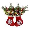 Twinkling Christmas Glove Wreath