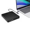 Externá DVD napaľovačka s dvoma USB portami: Optická jednotka pre stolný počítač, notebook a mobilné zariadenie.