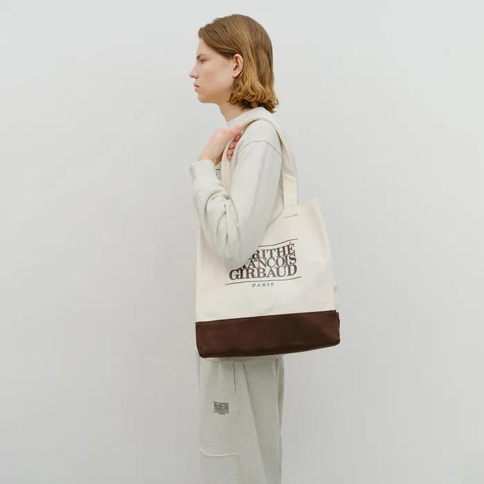 CLASSIC LOGO BIG SHOPPER BAG natural