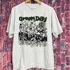 Tricou Vintage Green Day Albumul Kerplunk Trupa Rock Tricou Alb Unisex Tricou Unisex cu Grafică