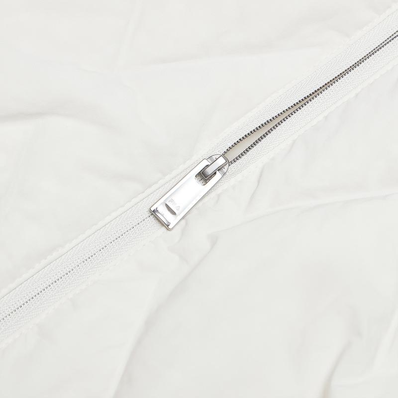 Fila Fleece Versatile Warm Casual Down Jacket Women Outerwear Oatmeal F11W448908FBG