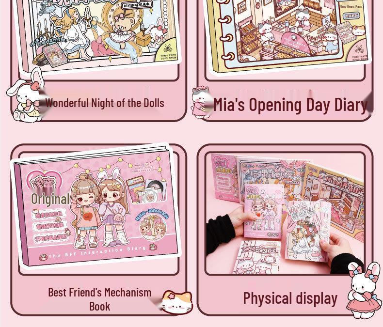 June 1st Children's Day Gift: 3D Advanced Magnetic Quiet Book for Girls with Stickers