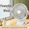 Ultra-Quiet Rechargeable Clip-On Fan with LED Night Light for Dorms and Desks