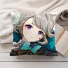Lynette Genshin Impact Cute Cushion Cover Silky Short Plush Invisible Zipper Dustproof Sofa Pillow Case For Home Decor