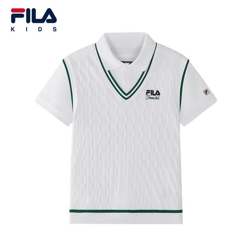 FILA Boys' Short Sleeve Polo Shirt