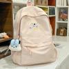 Schoolbag Female New Middle School Students Simple and Cute Backpack Japanese High School Students Versatile Large-capacity Backpack
