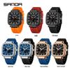 SANDA Men's Multifunctional Waterproof Stopwatch Countdown Watch