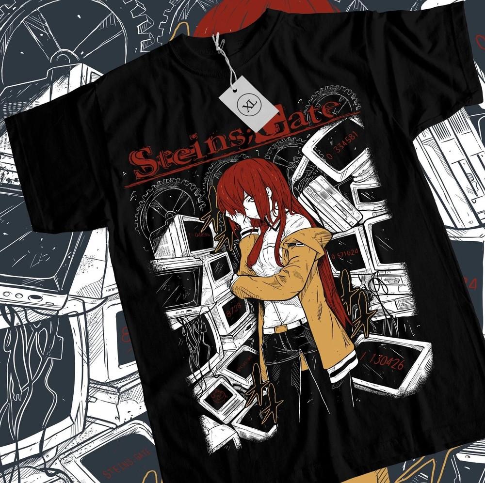 Anime Steins Gate Kawaii Waifu T Shirt Size S - 5XL Gift For Friends Unisex T-Shirt