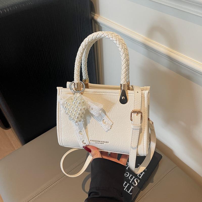 

Шикарная наплечная сумка во французском стиле в маленьком квадратном дизайне - Элегантная и универсальная женская сумочка Without Pendant бежевый