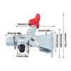 Adjustable Fixture Clamp Silver Quick Release Clamp Heavy Toggle Clamp  Metalworking