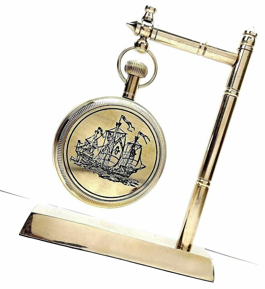 Starožitné stolní hodiny Vintage stolní starožitná mosaz dekorativní dárek