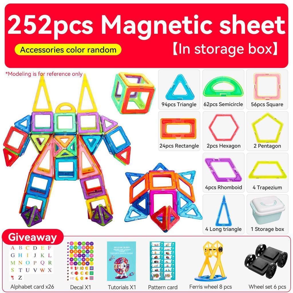 Magnetic Dinosaur Scene Building Blocks - Educational Toys for Boys Ages 3+