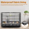 Guinea Pig Cage Liners Oxford Cloth Waterproof Small Animal Cage Bedding Inner Liner with Sticky Strap Pet Supplies Accessories