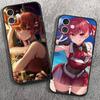 Houshou Marine Anime H-hololive Phone Case For IPhone 17 Air 16 15 14 13 Pro Max 11 12 Black Silicone Cover
