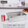 Base Rettangolare per Contenitore Alimentare in Acciaio Inossidabile 304