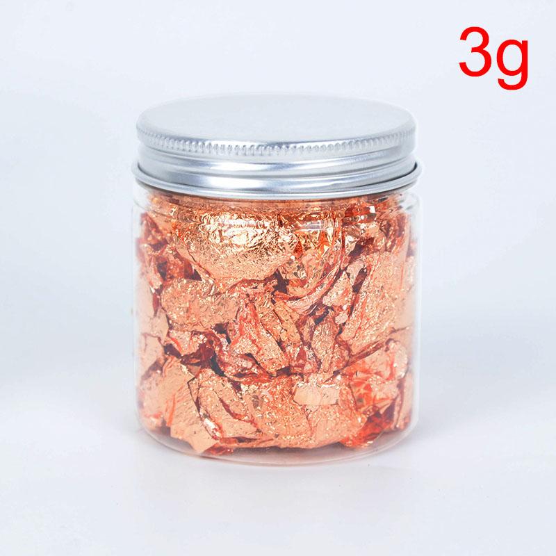 3/5g Gold Silver Bronze Foil Paper Irregular Aluminum Sticker Flakes Glitter Handmade Epoxy Resin Decor Candle Making Supplies