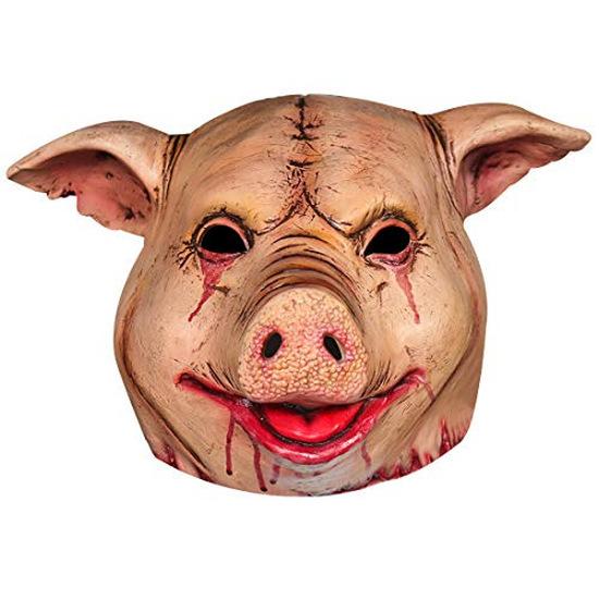Halloween masquerade mask, scary clown pig head mask, latex headgear mask, prank mask, horror mask cos Mask