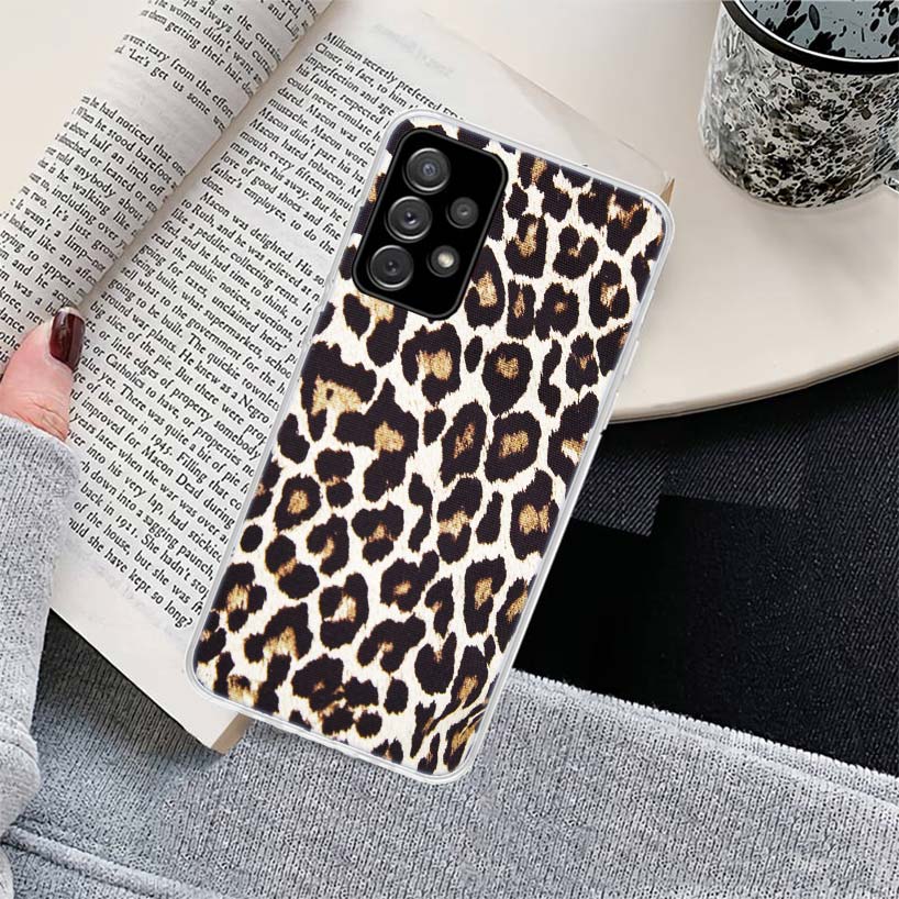 Tiger Leopard Print Panther Phone Case for Samsung Galaxy A17 A16 A15 A14 A13 A57 A56 A55 A54 A53 A37 A36 A35 A34 A33 A26 A25 A2