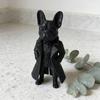 Bulldog Gentleman Statue Ornament, French Bulldog Gentleman Detective Sculpture, Cool Windbreaker Sunglasses Shaped Handicrafts