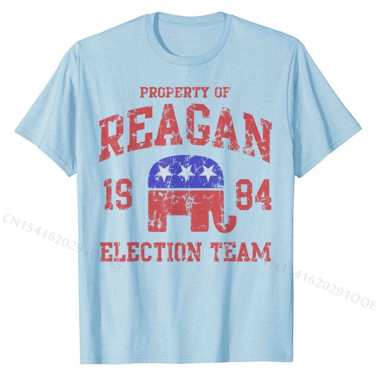 

Ретро футболка 80-х Рейган Выборы 84 республиканская мужская футболка Ретро хлопковые топы футболки простой стиль для мужчин 4XL
