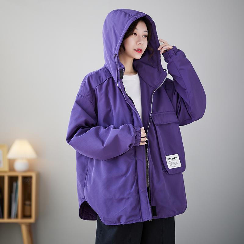 DIMANAF Plus Size Autumn Winter Women Trench Parkas Coat Long Sleeve Jackets Casual Loose Outerwear Thick