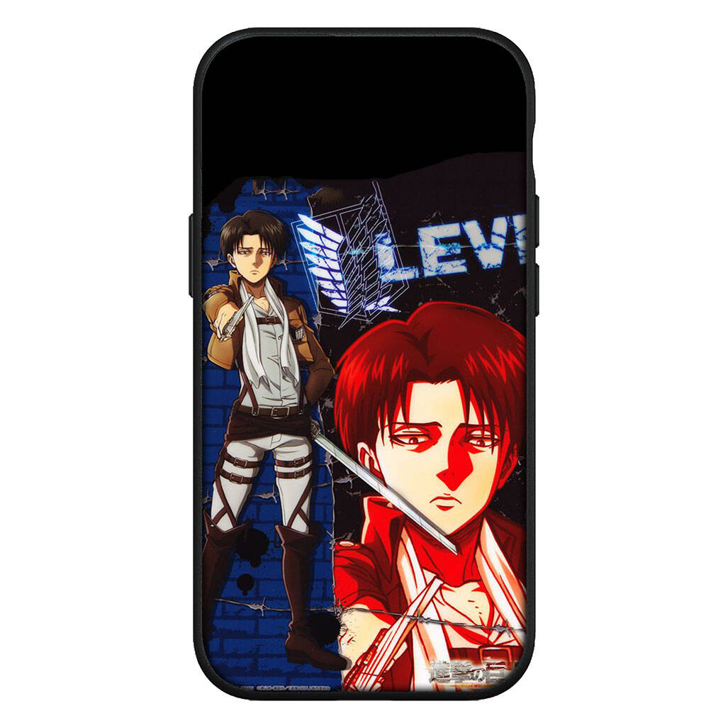 Cover for iPhone 17 16 15 Xiaomi Poco Redmi Note 14 13 12 Pro Max 9 16e Samsung Galaxy S25 S24 S23 OPPO Huawei Cartoon Attack on titan Levi Phone Case