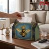 1pc Queen Bee Crown Tissue Box Holder - Reusable Bee-Themed Napkin Dispenser with Queen Bee Decor, Compact Suitable for Kitchen, Living Room, Car, Far