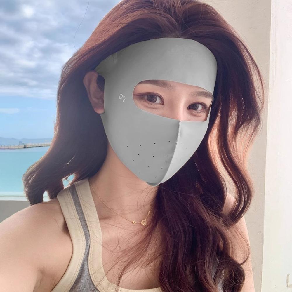 Full Face Sun Protection Sunshade Mask Breathable Anti-sun Mask Hot Sale Face Veil  Outing