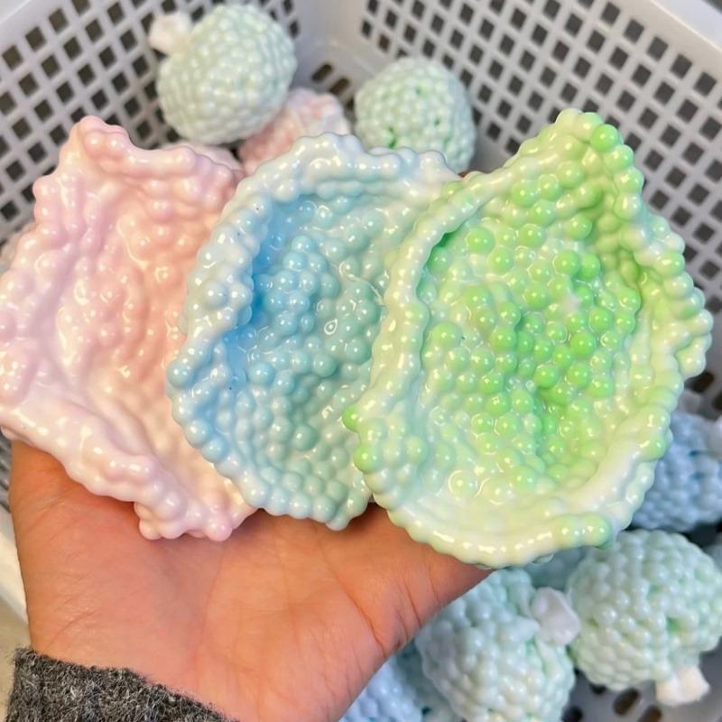 Squishy Stress Relief Ball Fidget Toy Decompression Sensory Soft Slow Rising Non-Toxic Syringe Included Adults Birthday Gift
