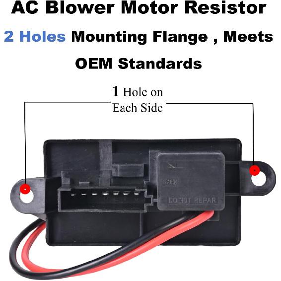 HVAC Blower Motor Resistor Compatible With 1999-2006 Chevy Silverado GMC Sierra 1500 2500 3500 2000-2002 Yukon XL Blower Motor Fan Resistor Replaces#