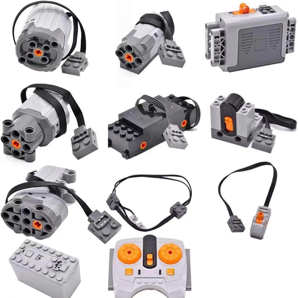 Technical Motor Parts Multi Power Functions 8293 8883 Tool Servo Train Motor PF Model Sets Building Blocks