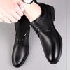 Fashion Lace Up Oxford Shoes Genuine Leather Men Casual Shoes Comfortable Mens Business Shoes Luxury Brand Formal Dress Footwear