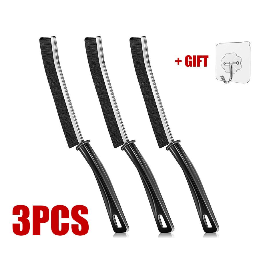 Crevice Cleaning Brush, Multifunctional Gap Cleaning Brush Tool, Bathroom Gap Brush, Grout Cleaner Brush Hard Bristle