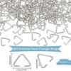 600Pcs Jewelry Supplies Sturdy Stainless Steel Triangles Connectors Accessory for Handmade Earrings and Necklaces