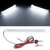 12V SMD5630 LED Interior Light Tube Strips Lamp Replacement Truck Campers Ship Reading Lamp With Alligator Clip Wire
