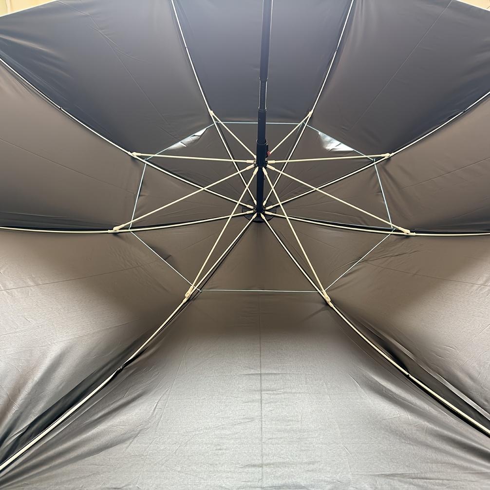 Thickened UV-Proof Folding Sun Umbrella - Lightweight Manual Open/Close Design, Suitable for Camping, Beach, and Fishing