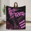 My Chemical Romance Band Flannel Blanket Autumn Super Soft Throw Blanket for Girls Boys Bedroom Novelty Bedspread Sofa Bed Cover