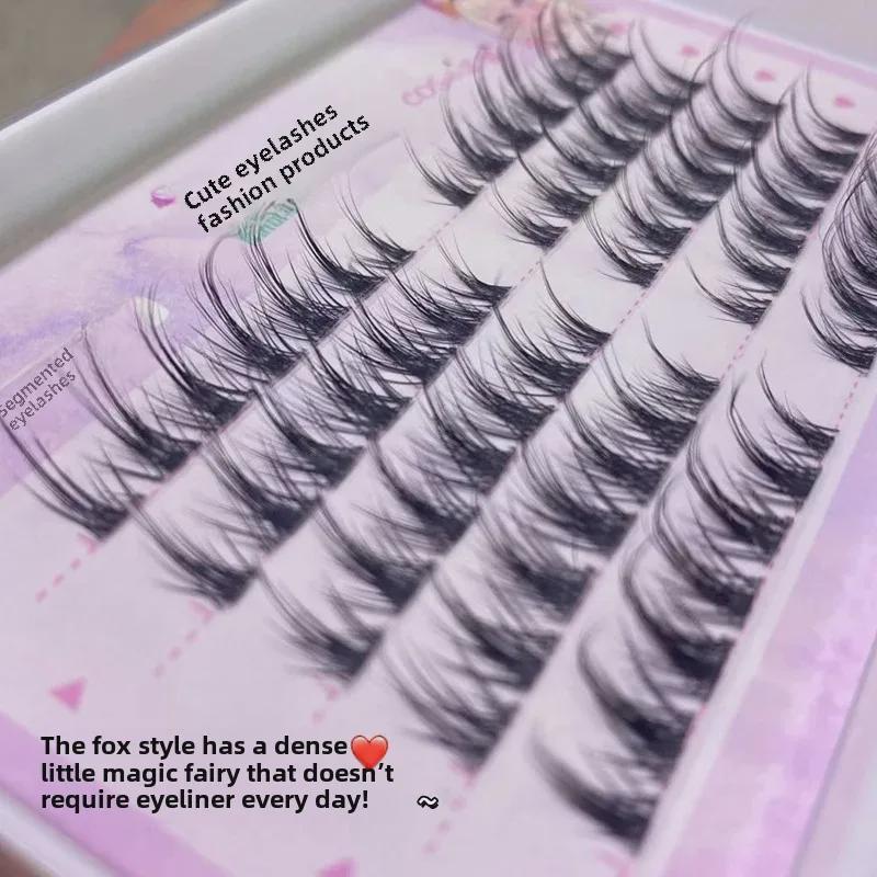 Mengji Shangpin K8 Kristallklare Segment-Falsche Wimpern - Natürlich Dick Cartoon-Stil