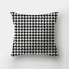 Simple Yellow Black Geometric Cushion Cover For Sofa Wave Line Square Pillow Case Letter Pillowslip Household Home Decor