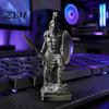 Décoration d'Intérieur Gothique Moderne Statue de Guerrier Spartiate Imprimée en 3D, Figurine de Soldat Grec Vintage pour Bureau Figurine d'Action Rétro Décoration de Bureau, Mat