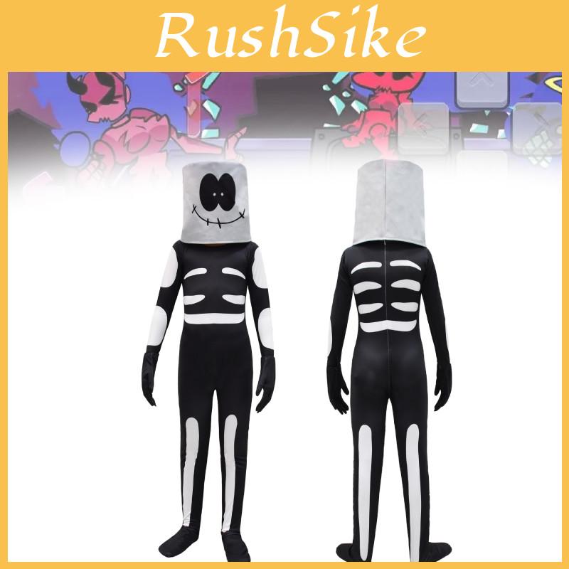 Unisex Halloween Cosplay Skeleton Jumpsuit For Creative Stage Performances And Events