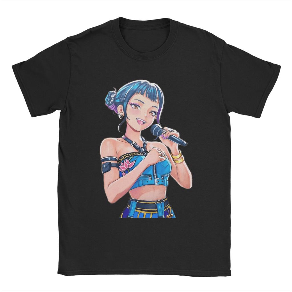 KPop Demon Hunters Fan Art Zoey Men's T Shirt Fun Tees Short Sleeve Round Collar T-Shirts Graphic Printed Clothing