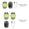 M3 Motorcycle Strobe Light USB Rechargeable Warning Lamp For Bikes Modified Drones Aircraft Remote Control Flashing Lights