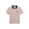 MLB Los Angeles Dodgers All Over Print Casual Short Sleeve Polo Shirt Unisex Tops White 3LPQM0133-07CRS