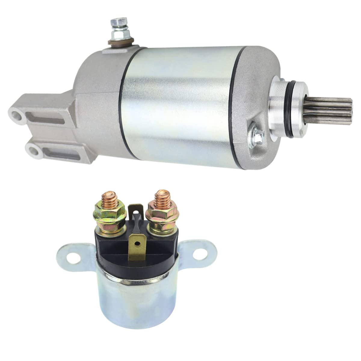 

Starter & Relay For Can-Am Outlander 330 400 450cc 2003- 420-684-280 420-684-282 420-684-283 18823 57-2734 410-54079 495180 2PCS